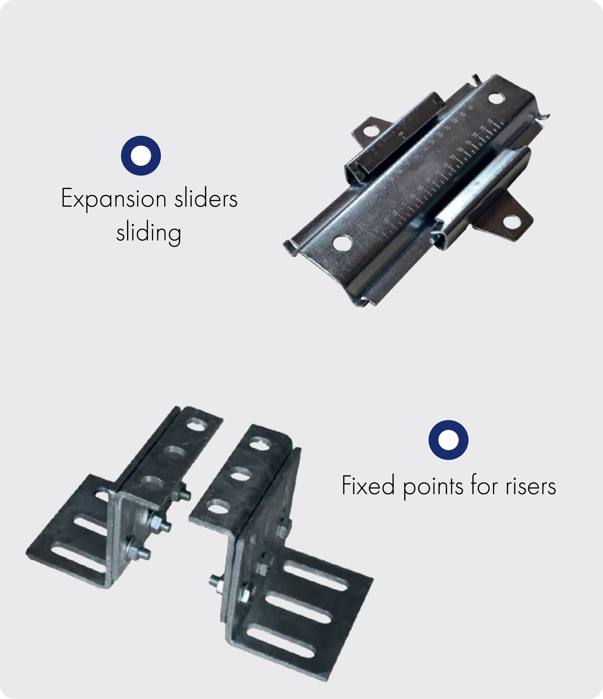 Suspension system for hydraulic networks